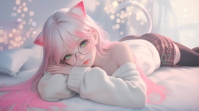 可爱甜甜的女孩