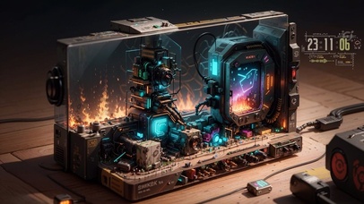 4K赛博朋克炫酷科技