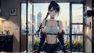 4k超酷个性少女