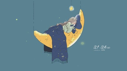 和月亮一起晚安