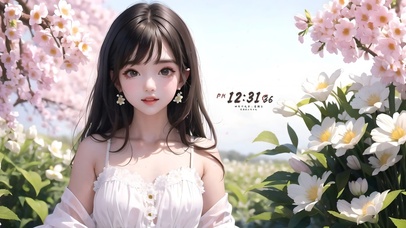 4k可爱甜美女孩