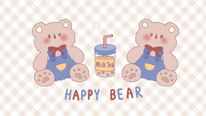 可爱熊壁纸系列