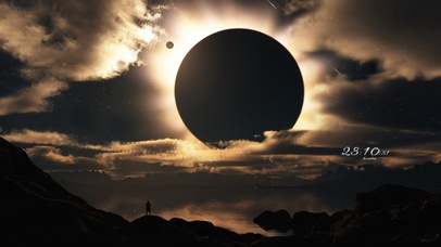 唯美梦幻日落月光