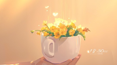 治愈杯中小黄花