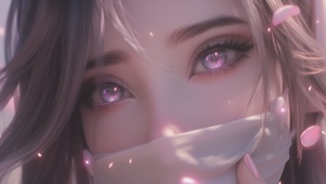 可爱口罩女爱