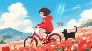 少女与黑猫