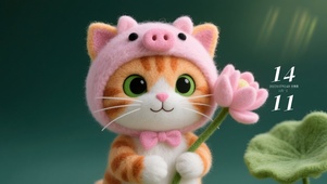 毛毡风猫咪