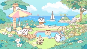 悠闲海边度假