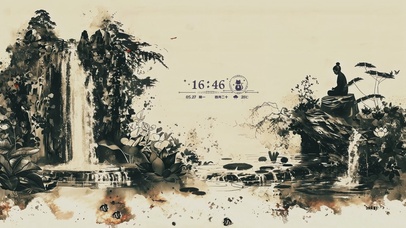 水墨意境AI壁纸