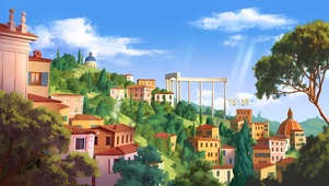 初夏 小镇
