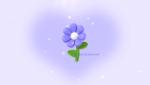 蓝色立体小花