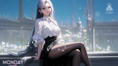 她的眉宇间流露着一种从容的优雅