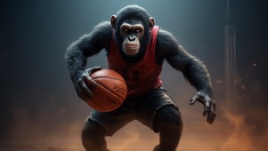 十二生肖之猴篮球运动员