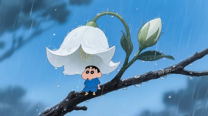 雨中铃兰花小新
