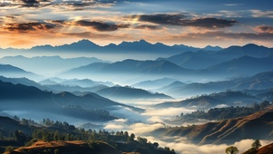 连绵山峦