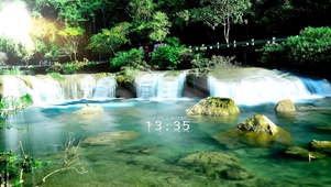 小河流水