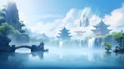 青山隐隐水迢迢