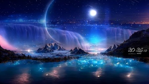 北极星河瀑布