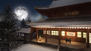 月夜古寺