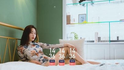 性感的长发美女