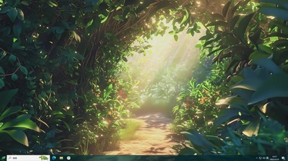 森林治愈AI风景-桌面主题