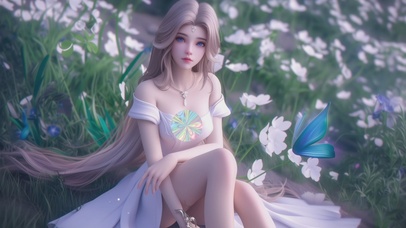 夏日阳光假日女孩