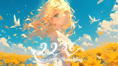 夏日 唯美 向日葵 少女