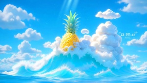 乘风破浪的菠萝