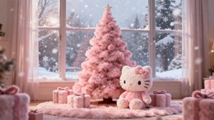 HelloKitty粉色圣诞节