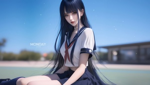 清纯校园女孩