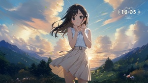 唯美森林少女