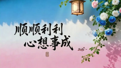 顺顺利利，心想事成