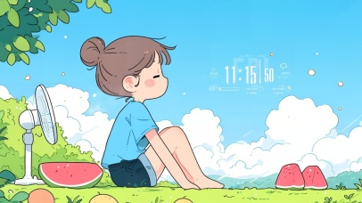 夏日标配西瓜风扇