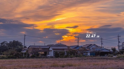 4k 治愈唯美夕阳小镇