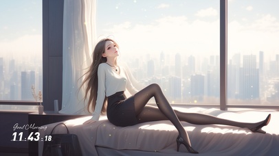 她的微笑是秋风拂过湖面