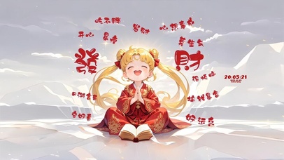 好运美少女 治愈祝福