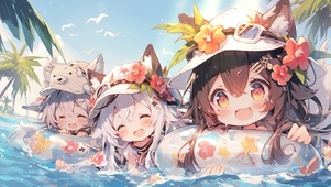 一起游泳吧