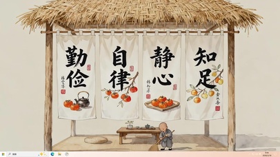 勤俭 自律 静心 知足