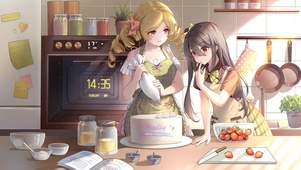 做蛋糕少女