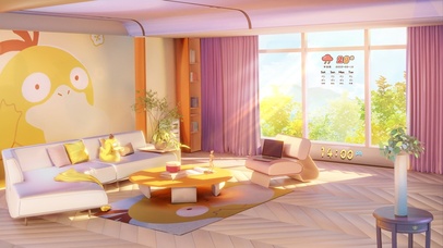 4K温馨可爱可达鸭房间