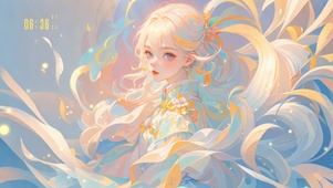 4K 古风灵动美女