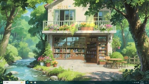  清新夏日书店