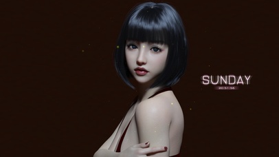 短发气质小姐姐