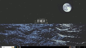 月下海洋风暴主题
