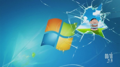 windows趣味蜡笔小新桌面