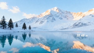 白雪皑皑的冬天