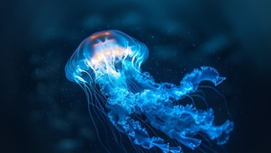 梦幻蓝色水母