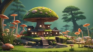 微观蘑菇小屋