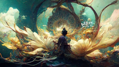 4k 国风神话千年荷花精