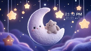 星星月亮夜晚